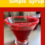 Raspberry Simple Syrup Pin Image.