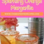 Sparkling orange margarita Pinterest image.