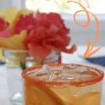 Sparkling Orange Margarita Pinterest image.