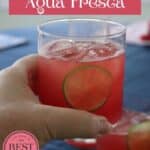Watermelon Agua Fresca Pinterest image.