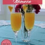 Pineapple mimosa Pinterest image.